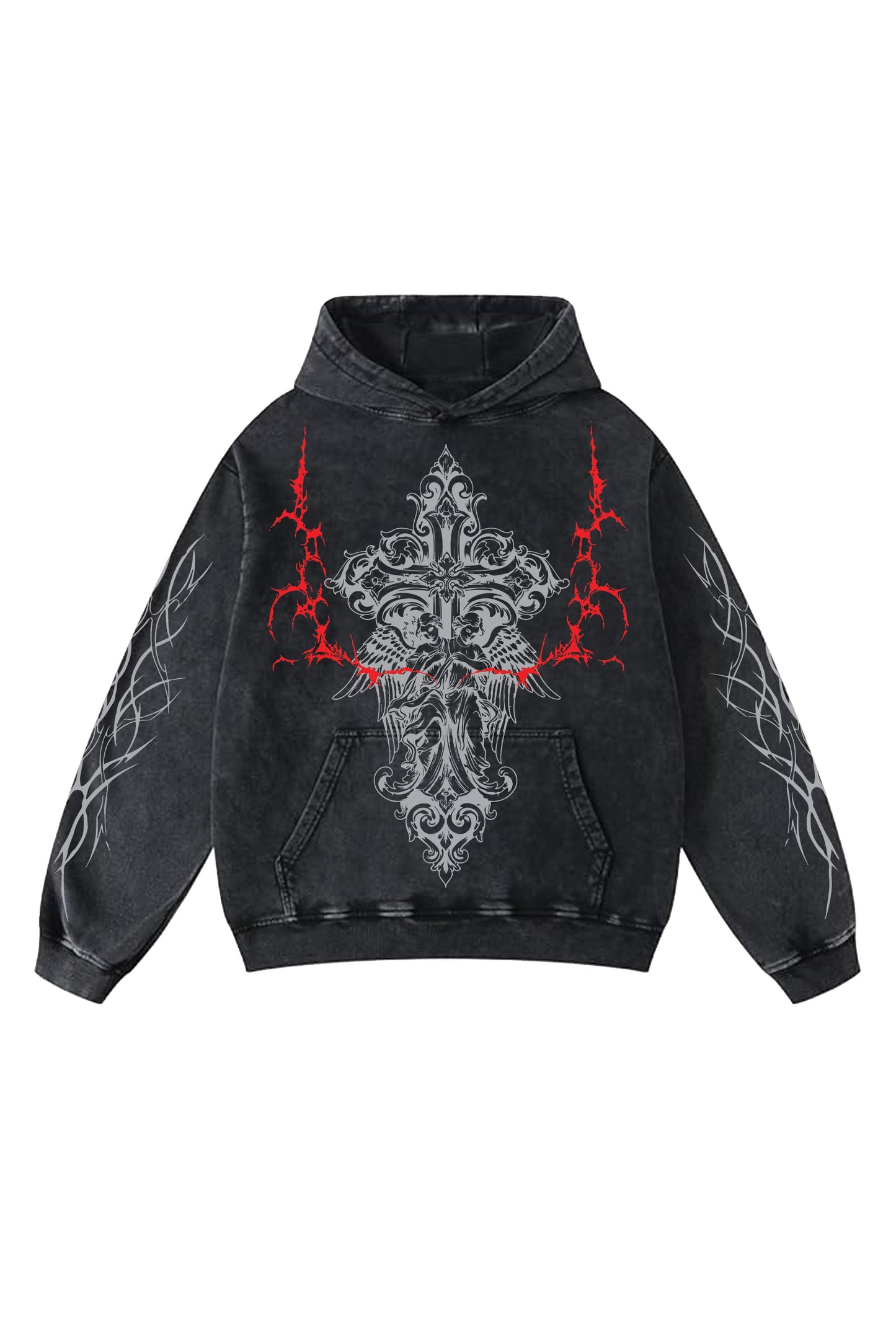 Graven Seal Designed Oversized Hoodie