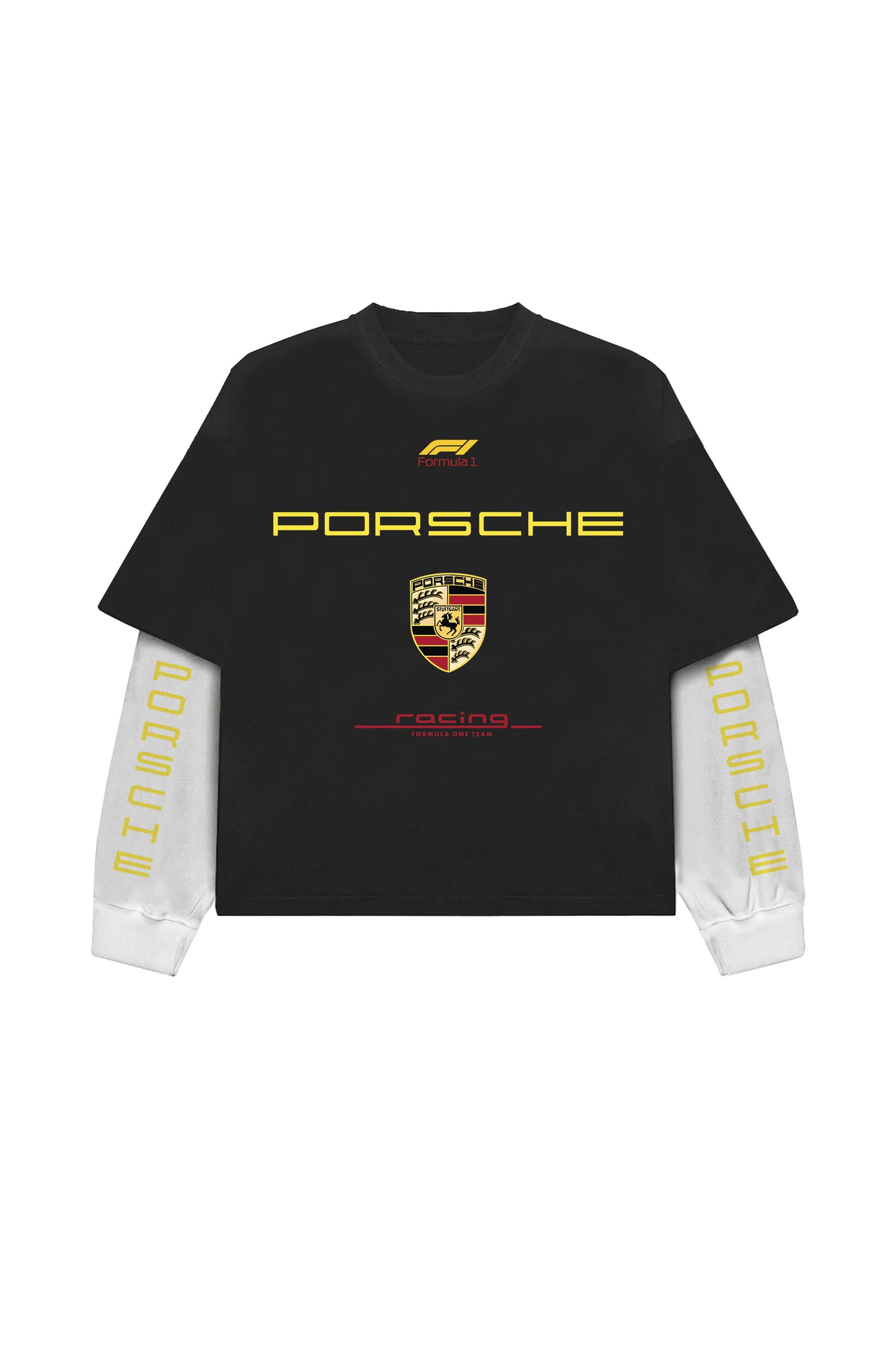 Porsche B&W LS Oversized Tee