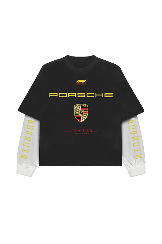 Porsche B&W LS Oversized Tee