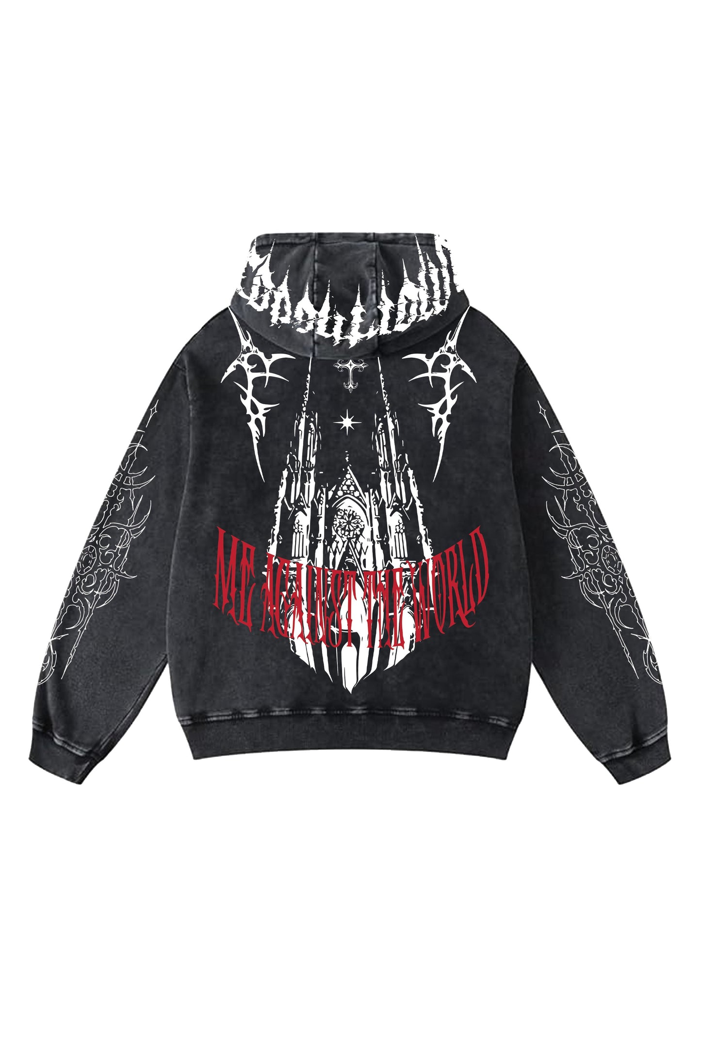 Hollow Crown Designed Oversized Hoodie