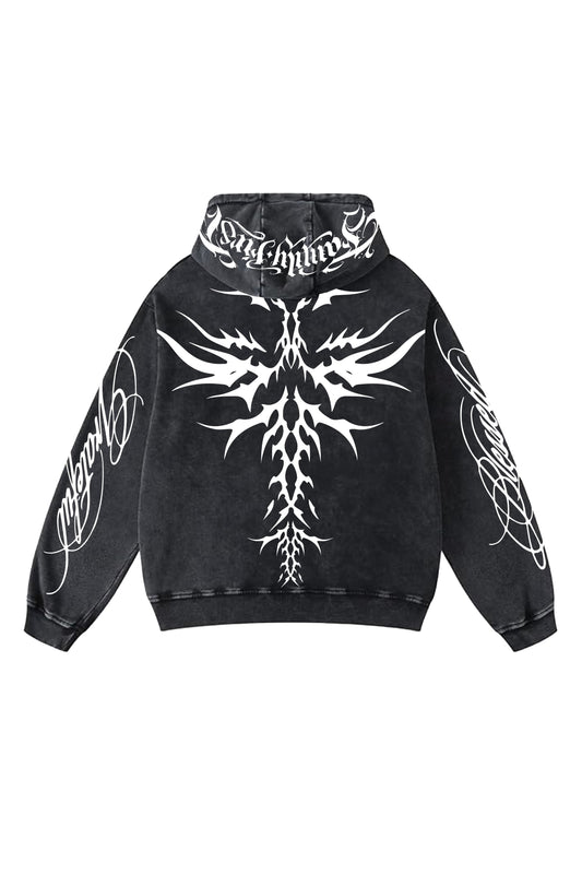 Throne of Rust Designed Oversized Hoodie