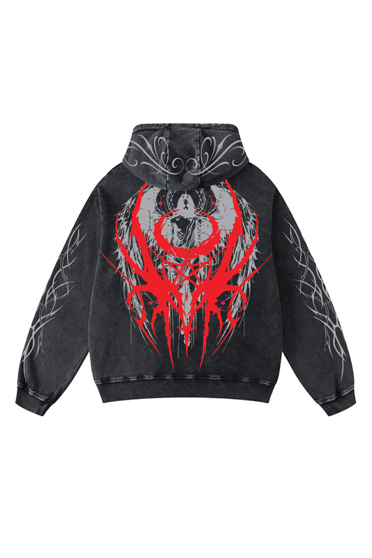 Graven Seal Designed Oversized Hoodie