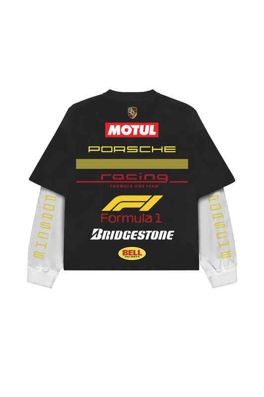 Porsche B&W LS Oversized Tee