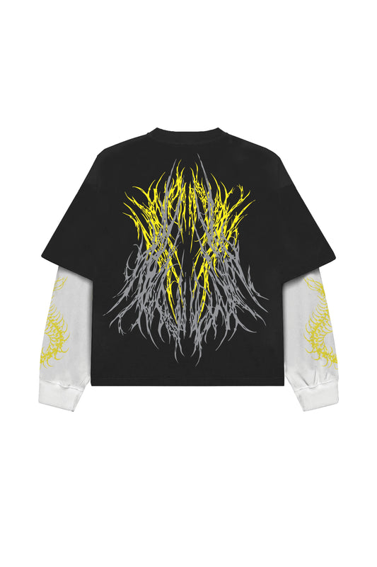 Daggerborn Designed B&W LS Oversized Tee