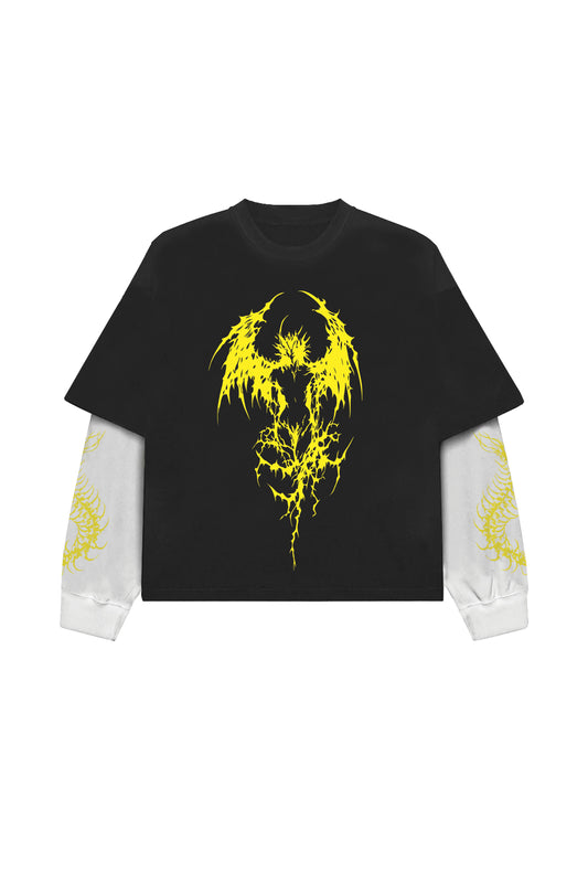 Daggerborn Designed B&W LS Oversized Tee