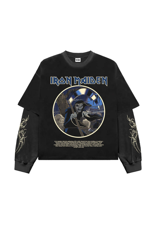 Iron Maiden 01 Designed Oversized Long Sleeve Tee